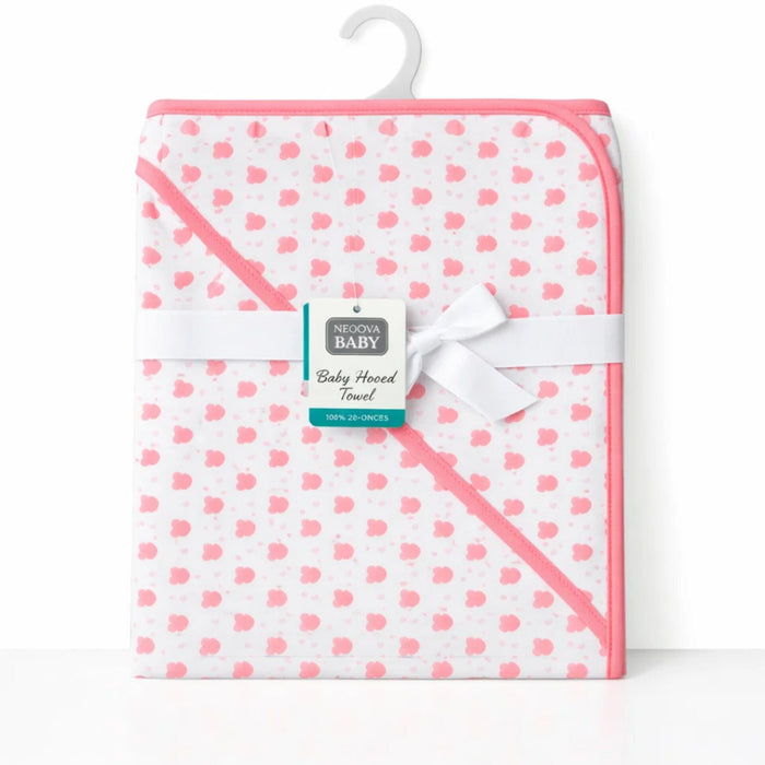 Aifeier - Hooded Cotton Wrap - Pink - Cupcake