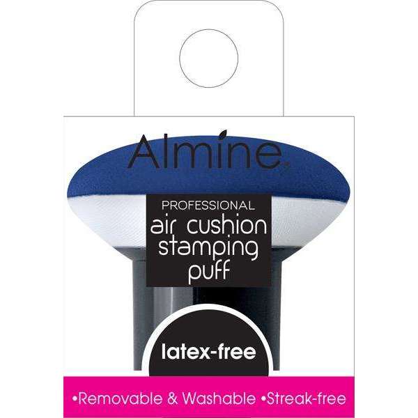 Almine Air Cushion Stamping Puff Latex Free, 1 Count, Black