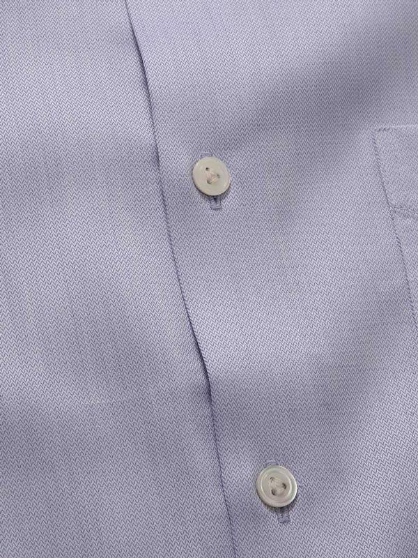 Antonello Sky Solid Full Sleeve Single Cuff Tailored Fit Classic Formal Two Ply Mercerized Cotton Shirt