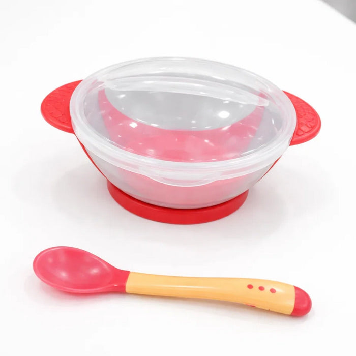 Baby Food Bowl - Stick On - Red
