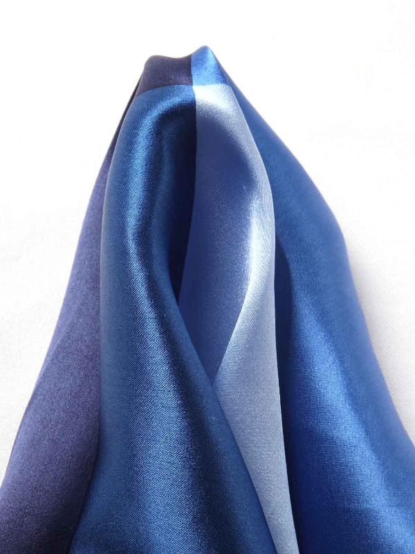 Blue/ Multi 4-in-1 Silk Pocket Square