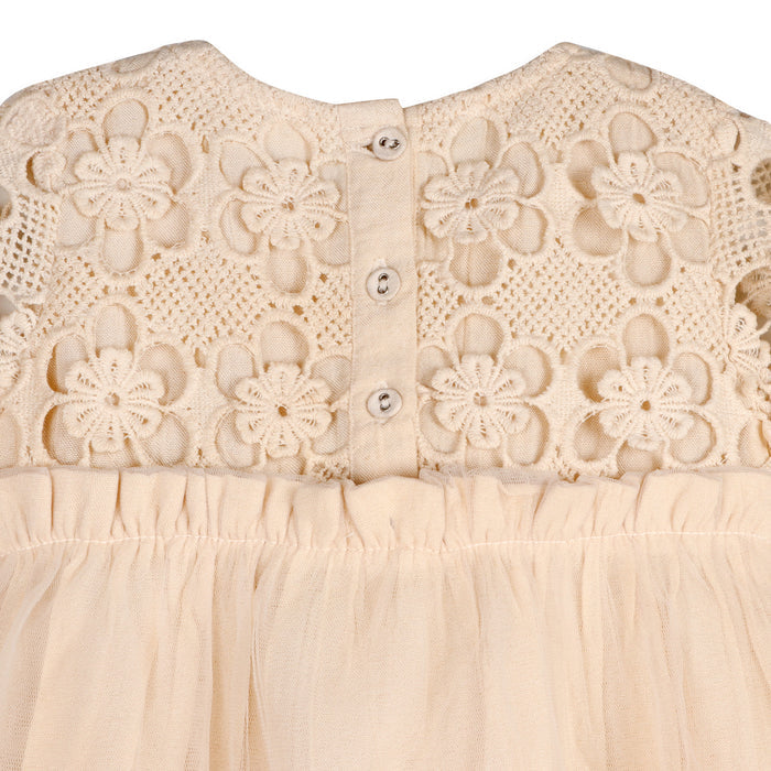 Calla Crochet Lace Baby Tutu Dress & Bloomer (Organic Cotton)