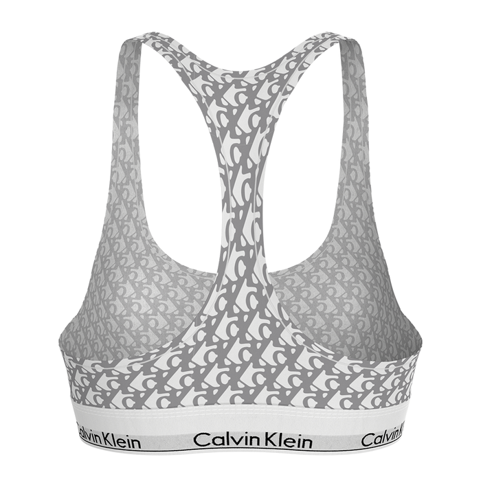 Calvin Klein Unlined Bralette Emblem Beige