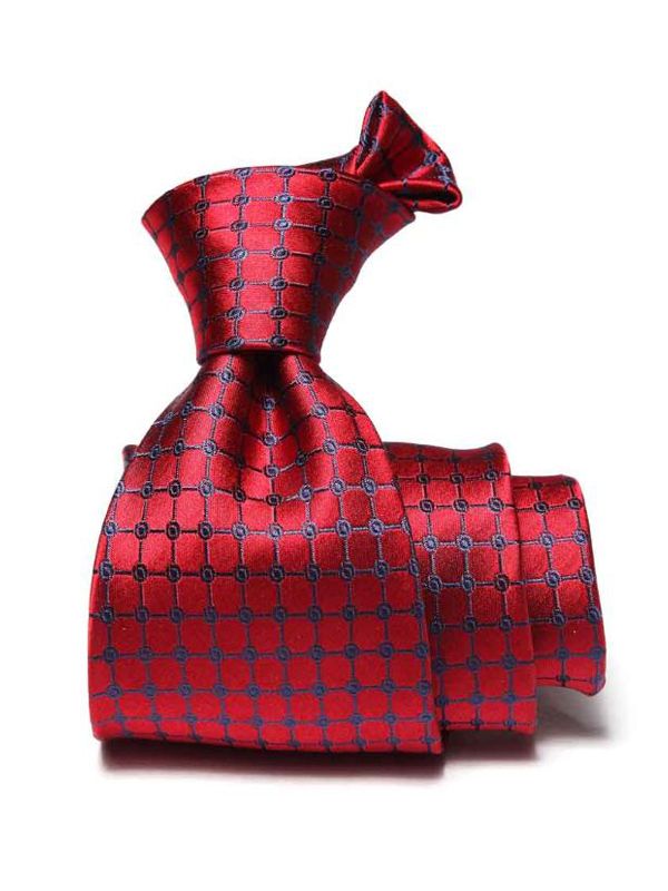 Campania Structure Dark Maroon Silk Tie