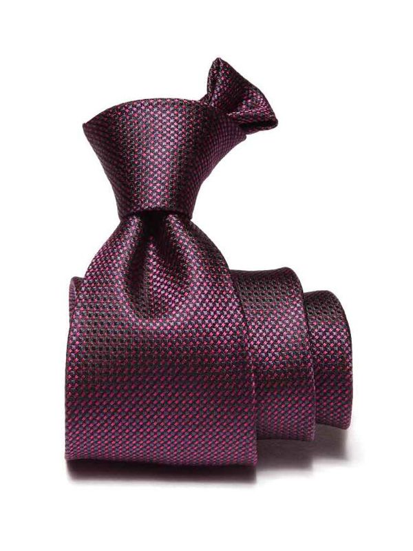 Campania Structure Dark Purple Silk Tie