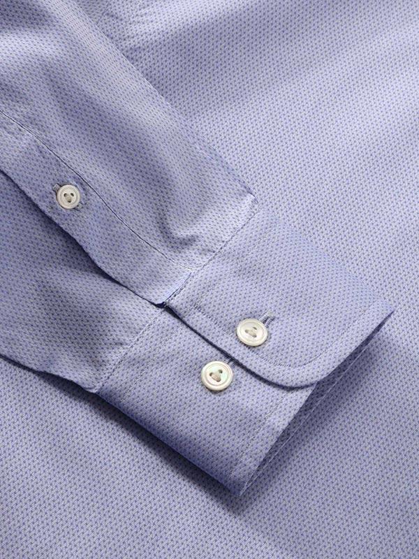 Carletti Sky Solid Full Sleeve Single Cuff Classic Fit Classic Formal Italian 100’s Cotton Shirt