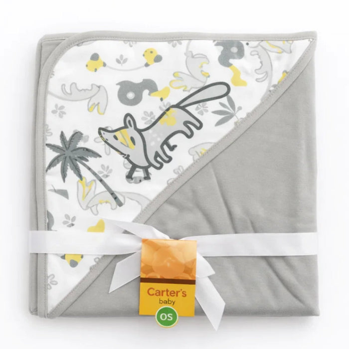 Carte - Hooded Cotton Wrap - Grey - Fox