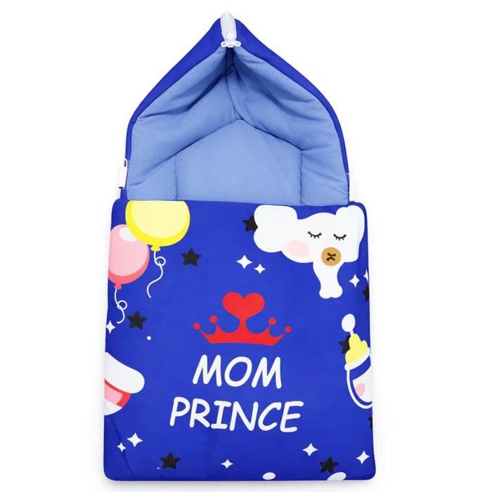 Cotton - Hooded Carry Nest - Blue - Mom Prince - 26
