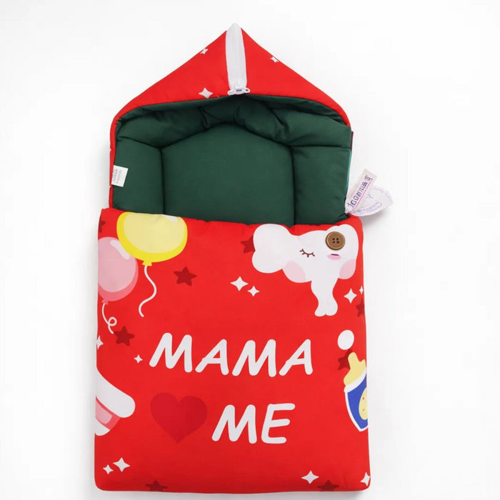 Cotton - Hooded Carry Nest - Orange - Mama Me - 26