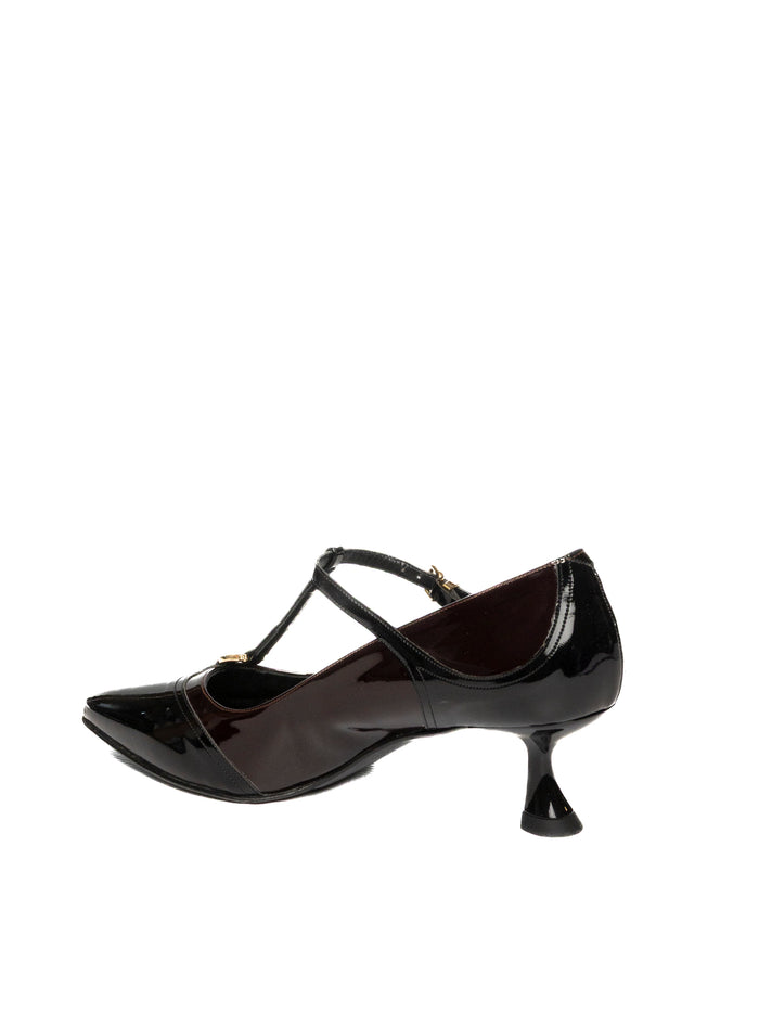 ALBANO Décolleté vernice nero/bordeaux 2937 VERN-NERO/BORDO