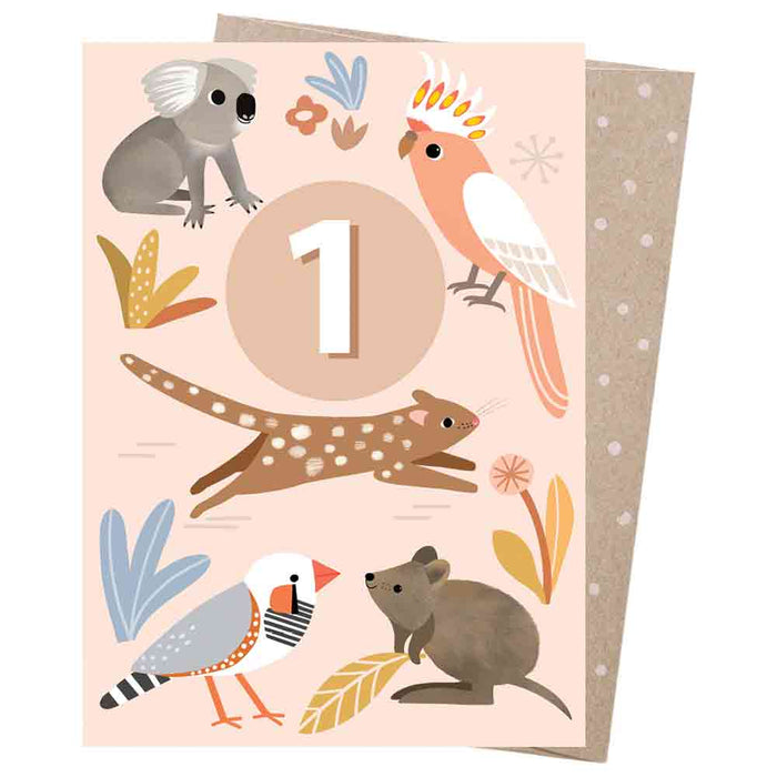 Greeting Card - Friends Have Fun - Age 1