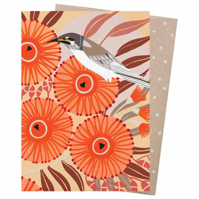 Greeting Card - Yellow Faced Honeyeater