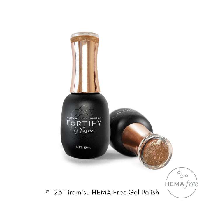 HEMA Free Gel Polish | Fortify by Fuzion | Colour 123 Tiramisu
