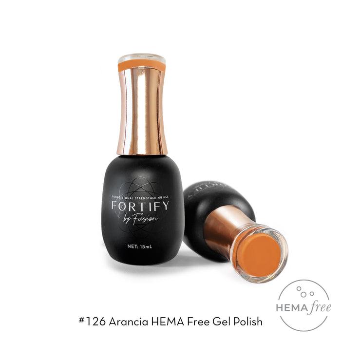 HEMA Free Gel Polish | Fortify by Fuzion | Colour 126 Arancia