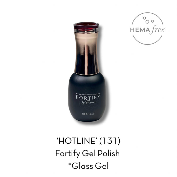HEMA Free Gel Polish | Fortify by Fuzion | Colour 131 Hotline