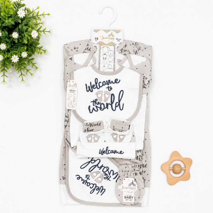 JL - Cotton Interlock - 12 Pieces - Welcome - Starter Set - Grey