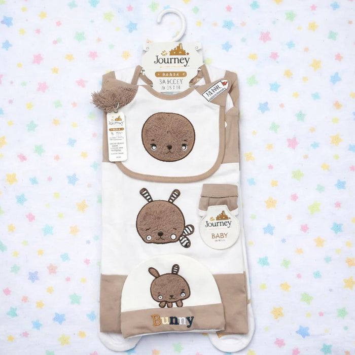 JL - Cotton Interlock - 8 Pieces - Bunny - Starter Set - Chocolate
