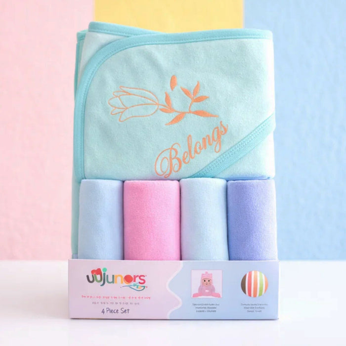 Junior's - 5 Pieces - Bath Towel Gift Set - Green