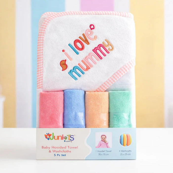 Junior's - 5 Pieces - Bath Towel Gift Set - White