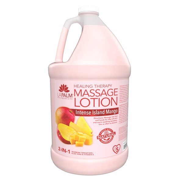 La Palm Healing Therapy Massage Lotion - Intense Island Mango - 1 gallon