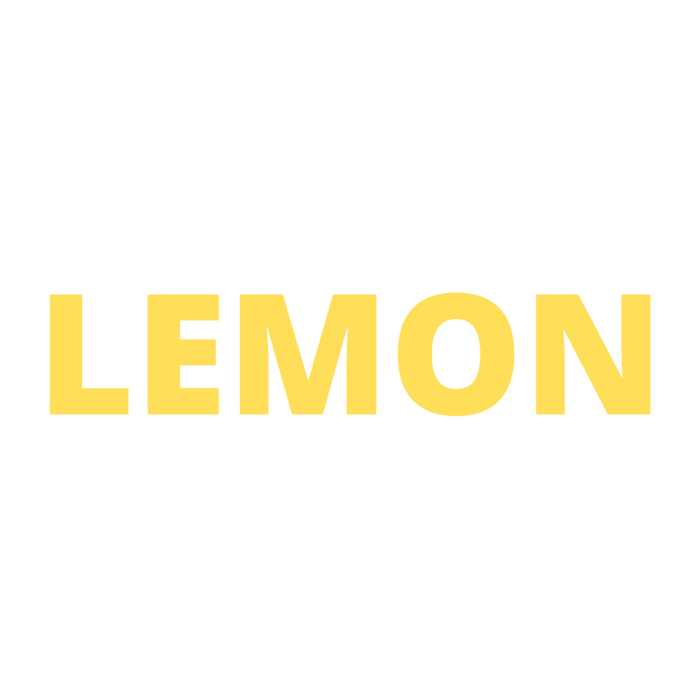 PLA Lemon Lashes — Loose Fans (the word "Lemon" in the color lemon)