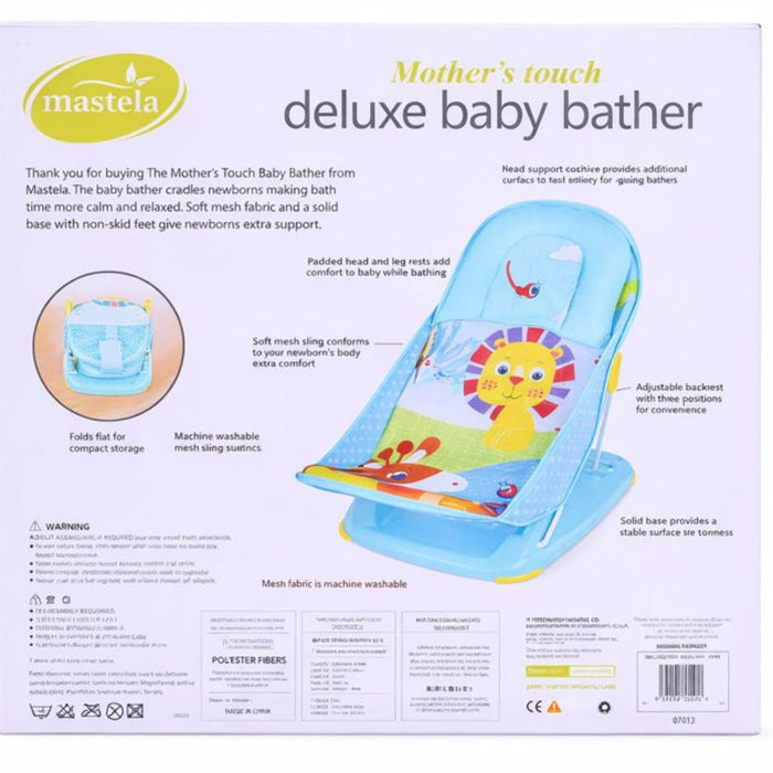 Mastela - Deluxe Baby Bather - Blue - Lion