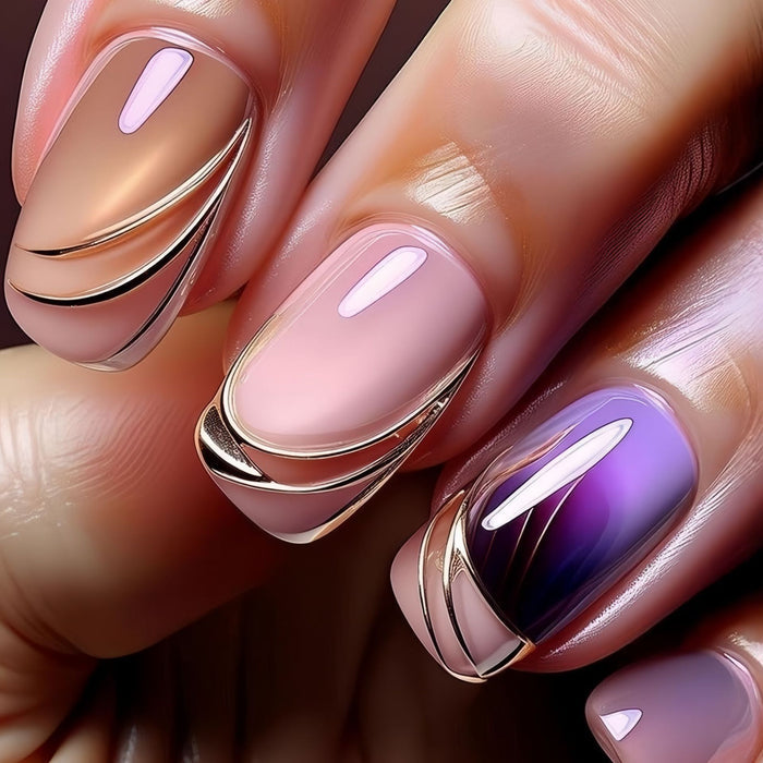 Medium rectangle manicure