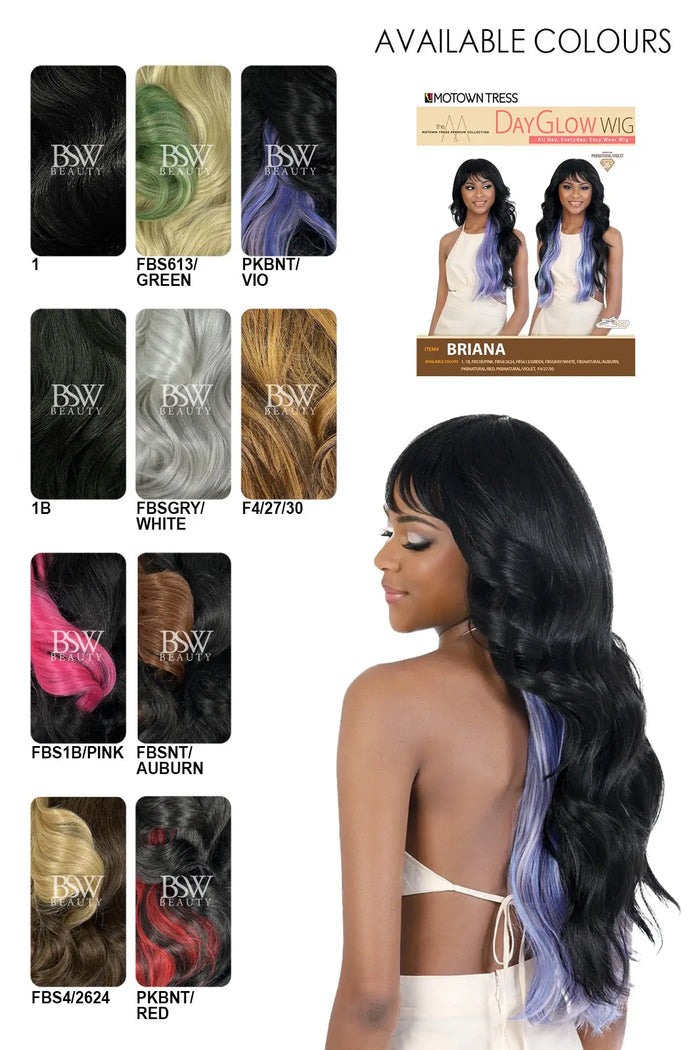 MOTOWN TRESS DAY GLOW WIG SYNTHETIC HAIR WIG - BRIANA - BSW BEAUTY CANADA