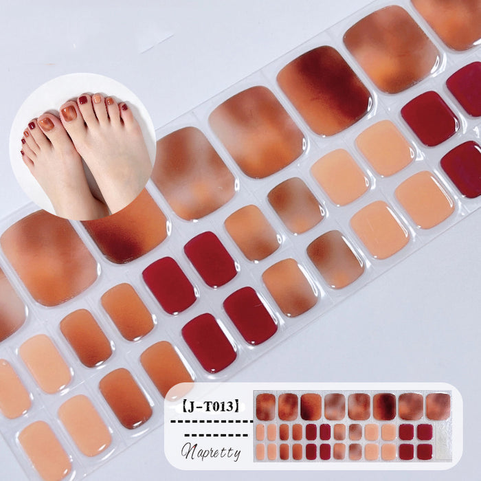 Pedicure Gel Nail Strips T013