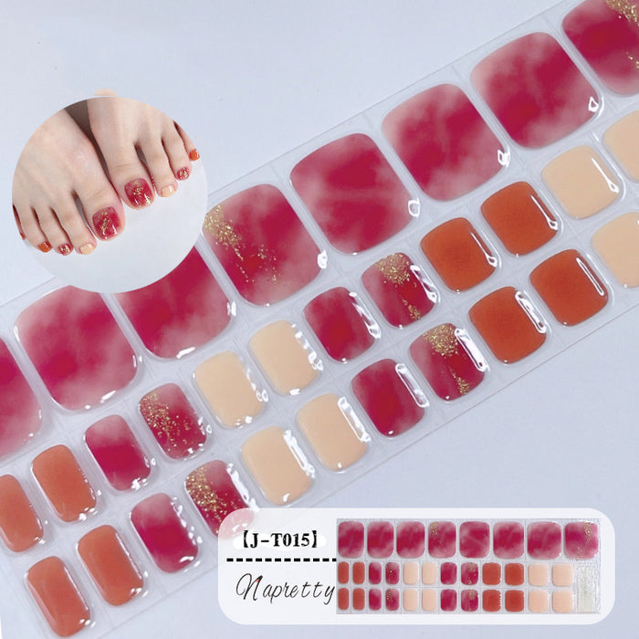Pedicure Gel Nail Strips T015