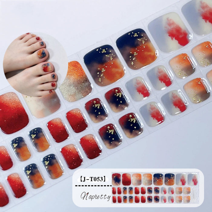 Pedicure Gel Nail Strips T053