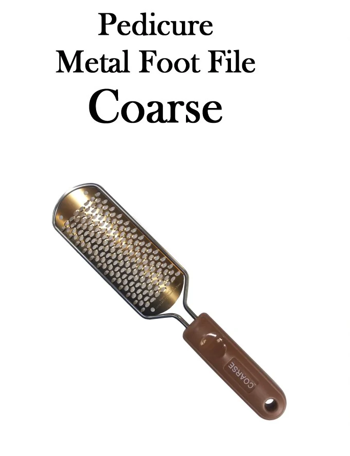 Pedicure Metal Foot File, Coarse (Rose Gold)