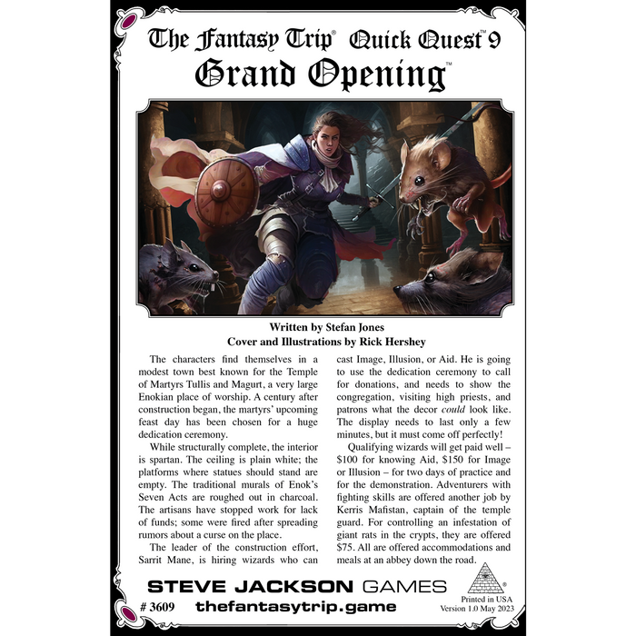 Quick Quest 9: Grand Opening
