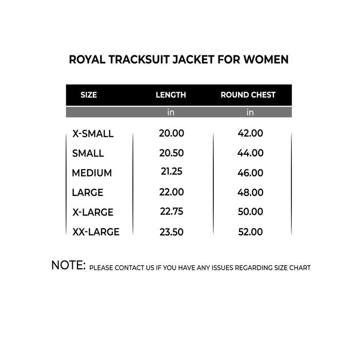 Royal Tracksuit Jacket For Women - IRONGEAR Fitness