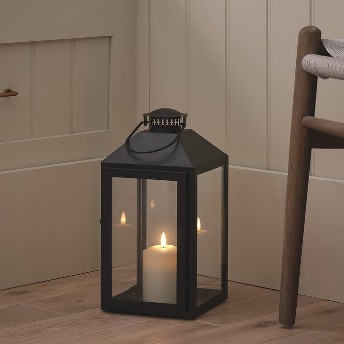 Black Metal Lantern LED Candle