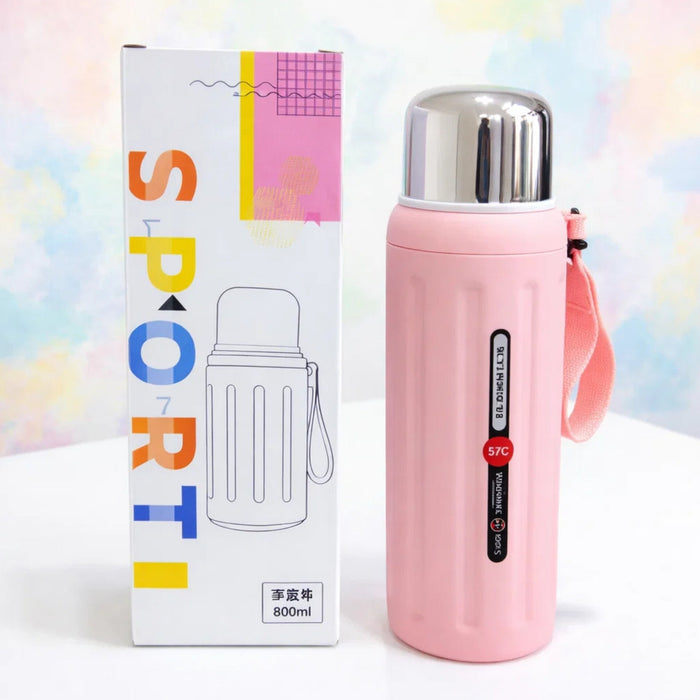 Sport - Stainless Steel Vacuum Flask - Red - 800 ML - Sus316