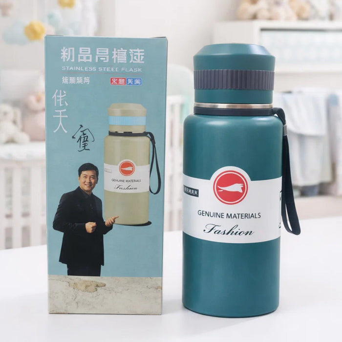 Stainless Steel Vacuum Flask - Bluish Green - 800 ML - 8003