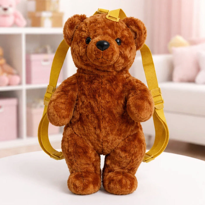 Stuff Toy - Character Backpack - Dark Brown - Bear - 119494