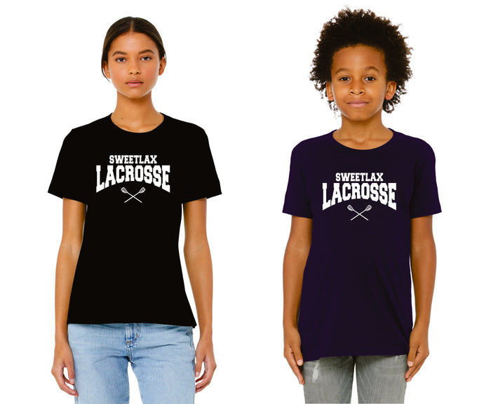 SWEETLAX Logo Bella Canvas Tee- Youth, Ladies and Adult Sizes