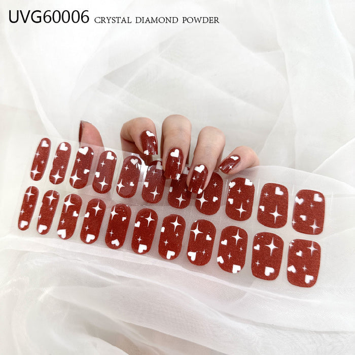 UV gel nail sticker semi-cured UVG60006