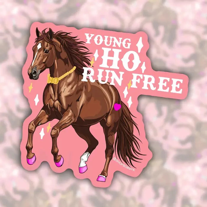 Young Ho Run Free Sticker