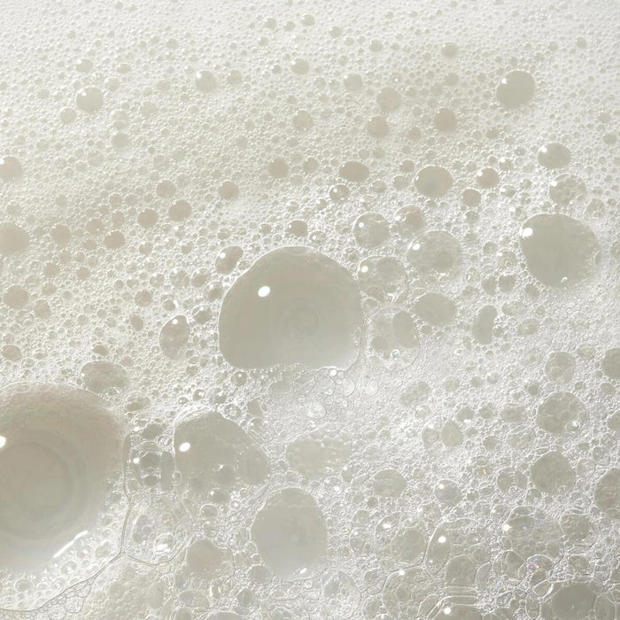 Close-up of white bubbles.