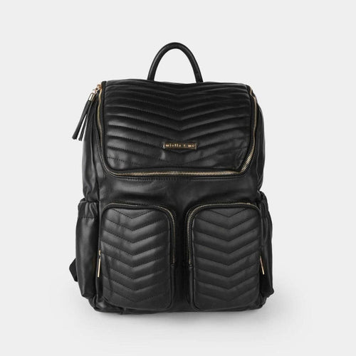 18 Pockets - Miella + Me - Diaper Backpack - Black