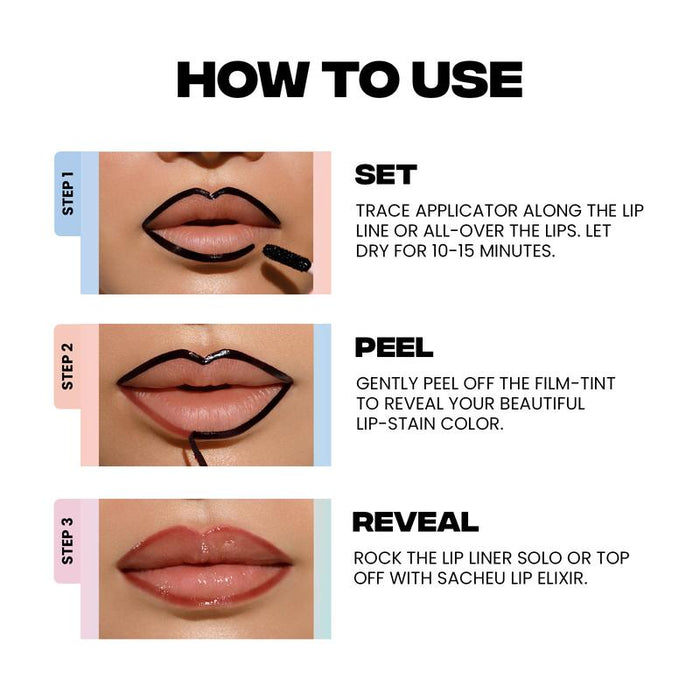 80% OFF | LIP LINER STAY-N - Peel-Off Lip Liner Stain - All Day & Night Lipliner with Hyaluronic Acid & Vitamin E - Long Lasting Formula - 0.12 fl oz / 3.5 ml