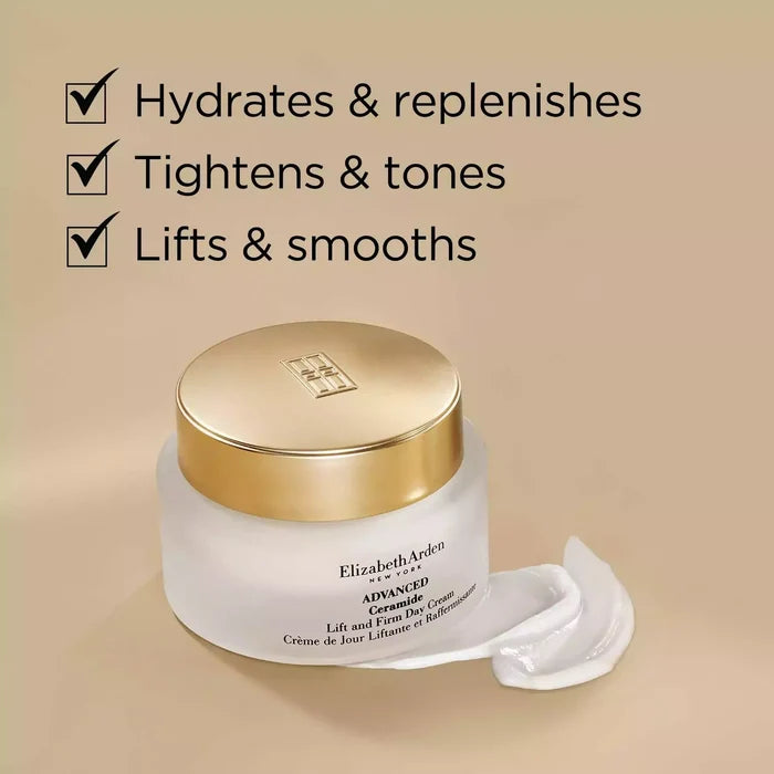 Hydrates and replenishes, tightens and tones, and lifts and smooths