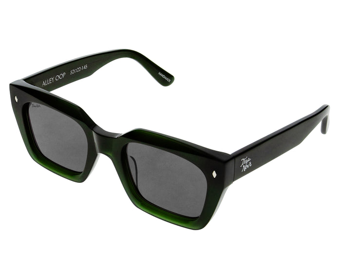 Alley Oop Fern Green Tortoise - Polarized Smoke Lens