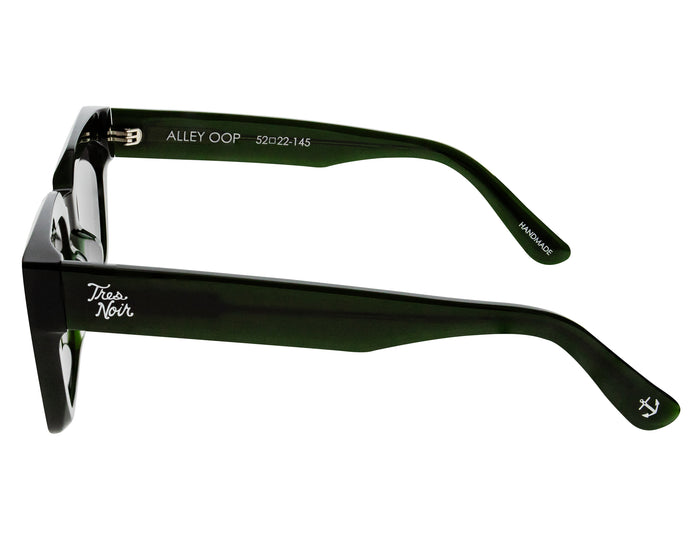 Alley Oop Fern Green Tortoise - Polarized Smoke Lens