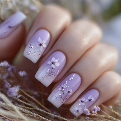 American pastoral ombre purple fresh flowers