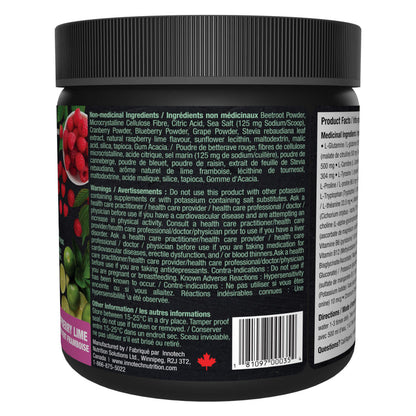 Bottle of Innotech Amino Days Raspberry Lime Side