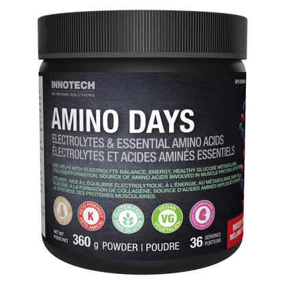 Bottle of Innotech Amino Days Mixed Berry 360g